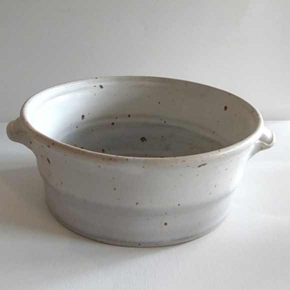 Stoneware pottery artist signed SH serving bowl - Picture 4 of 12